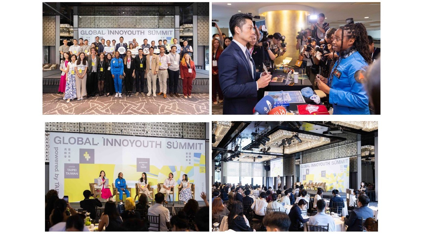 2025 Global InnoYouth Summit — group photo, speakers, panels and networking in Taipei